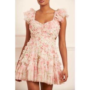 Needle & Thread Summer Posy Lola Backless Micro Mini Dress